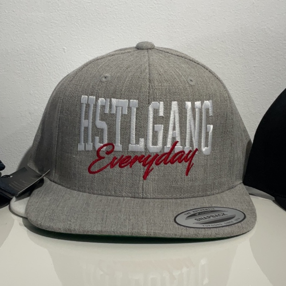Hustle gang snap backs